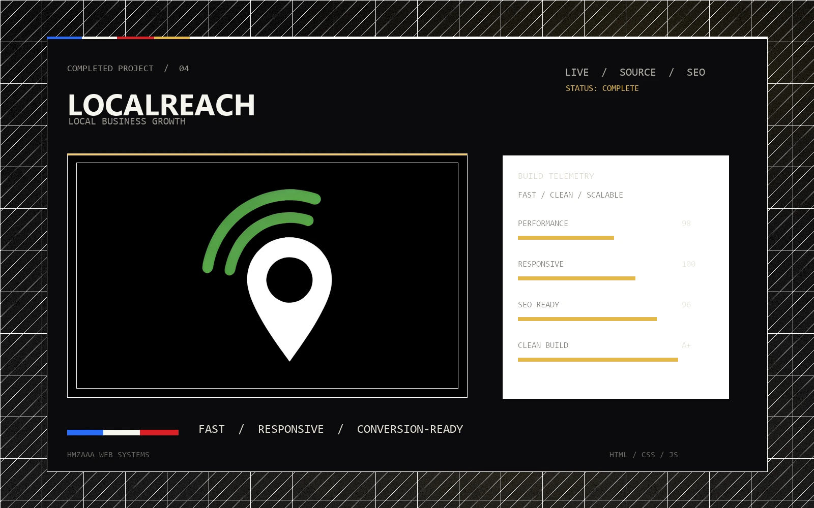 LocalReach website preview mockup